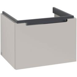 Villeroy & Boch Subway 2.0 Wall Hung Vanity Unit with 1 Drawer 587 x 420mm Soft Grey A68710VK
