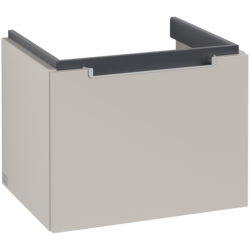 Villeroy & Boch Subway 2.0 Wall Hung Vanity Unit with 1 Drawer 537 x 420mm Soft Grey A68610VK