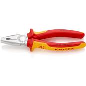 Knipex Combination Pliers Multi-component Grips VDE Chrome-plated 200mm 03 06 200