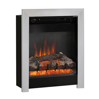 Be Modern FLARE Athena 16" Inset Electric Fire in Chrome & Black 133701