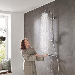 hansgrohe Croma Showerpipe 160 1jet with thermostat Shower Mixer 27135000