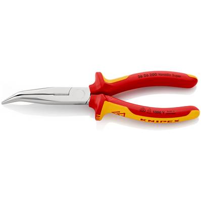 An image of Knipex Snipe Nose Stork Beak Side Cutting Pliers Insulated Vde Chrome-plated 200...