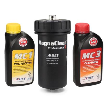 Adey MagnaClean Pro2 Filter with MC1 & MC3 Chemicals CP1-03-00625