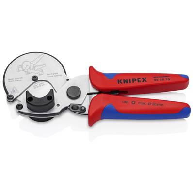 An image of Knipex Pipe Cutter for Composite and Plastic Pipes Chrome-plated 210mm 90 25 25