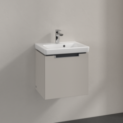 Villeroy & Boch Subway 2.0 Wall Hung Vanity Unit with 1 Drawer 440 x 420mm Soft Grey A68410VK