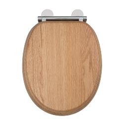 Croydex Rutland Flexi-Fix™ Toilet Seat - Solid Oak WL602376H
