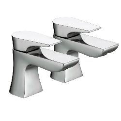 Bristan Hourglass Basin Taps Chrome HOU 1/2 C