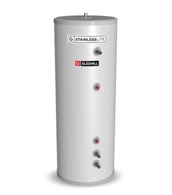 Gledhill StainlessLite Pus Flexible Buffer Store 90L Hot Water Cylinder PLU090MB