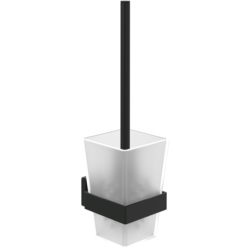 Villeroy & Boch Elements Striking Wall Mounted Toilet Brush Set Matt Black TVA152017000K5