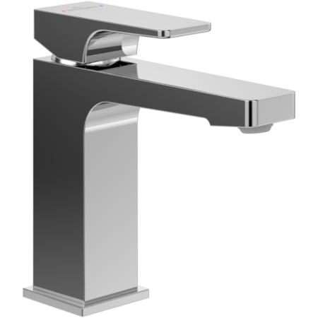 Villeroy & Boch Architectura Square Single Lever Basin Mixer with Pop-up Waste Chrome TVW12500100061