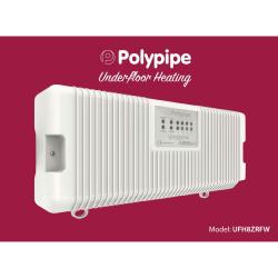 Polypipe White 8 Zone Wiring Centre (Wireless) 230v AC - UFH8ZRFW Underfloor Heating Control