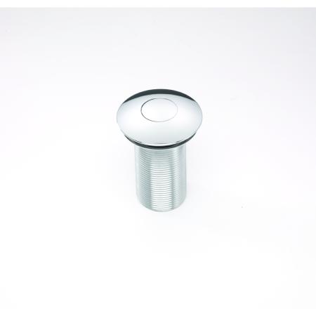 An image of Bristan Round Push Basin Waste Unslotted Chrome W BASIN09 C