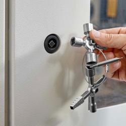 Knipex TwinKey Control Cabinet Key for all Standard Cabinets and Shut-off Systems 92mm 00 11 01