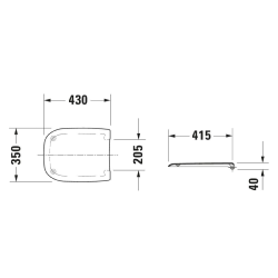 Duravit D-Code Toilet Seat White 0067310000