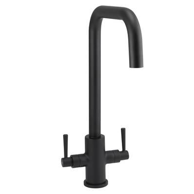 Highlife Don Twin Lever Sink Mixer Matt Black 13231B