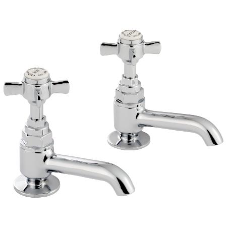 Francis Pegler Sequel Long Nose Basin Tap Pair Chrome 477036