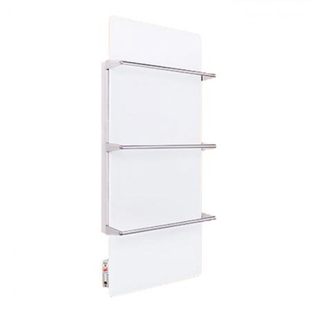 Trianco Aztec Infrared Ceramic Heating Towel Rail 600mm H x 600mm W - White FG45250CDW