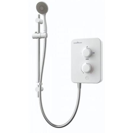 Gainsborough Slim Mono Electric Shower White 8.5kw GSM85