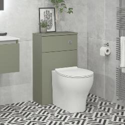 Newland 500mm WC Unit Including Worktop (No Cistern) Sage Green
