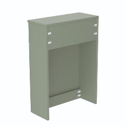 Newland 600mm WC Unit Including Worktop (No Cistern) Sage Green