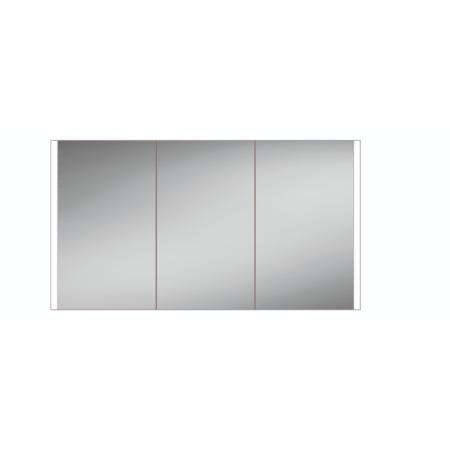 An image of HIB Paragon 120 LED Illuminated Aluminium Mirror Cabinet 52100