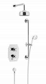 Heritage Glastonbury Recessed Shower with Premium Fixed Head & Flexible Riser Kit SGDUAL03