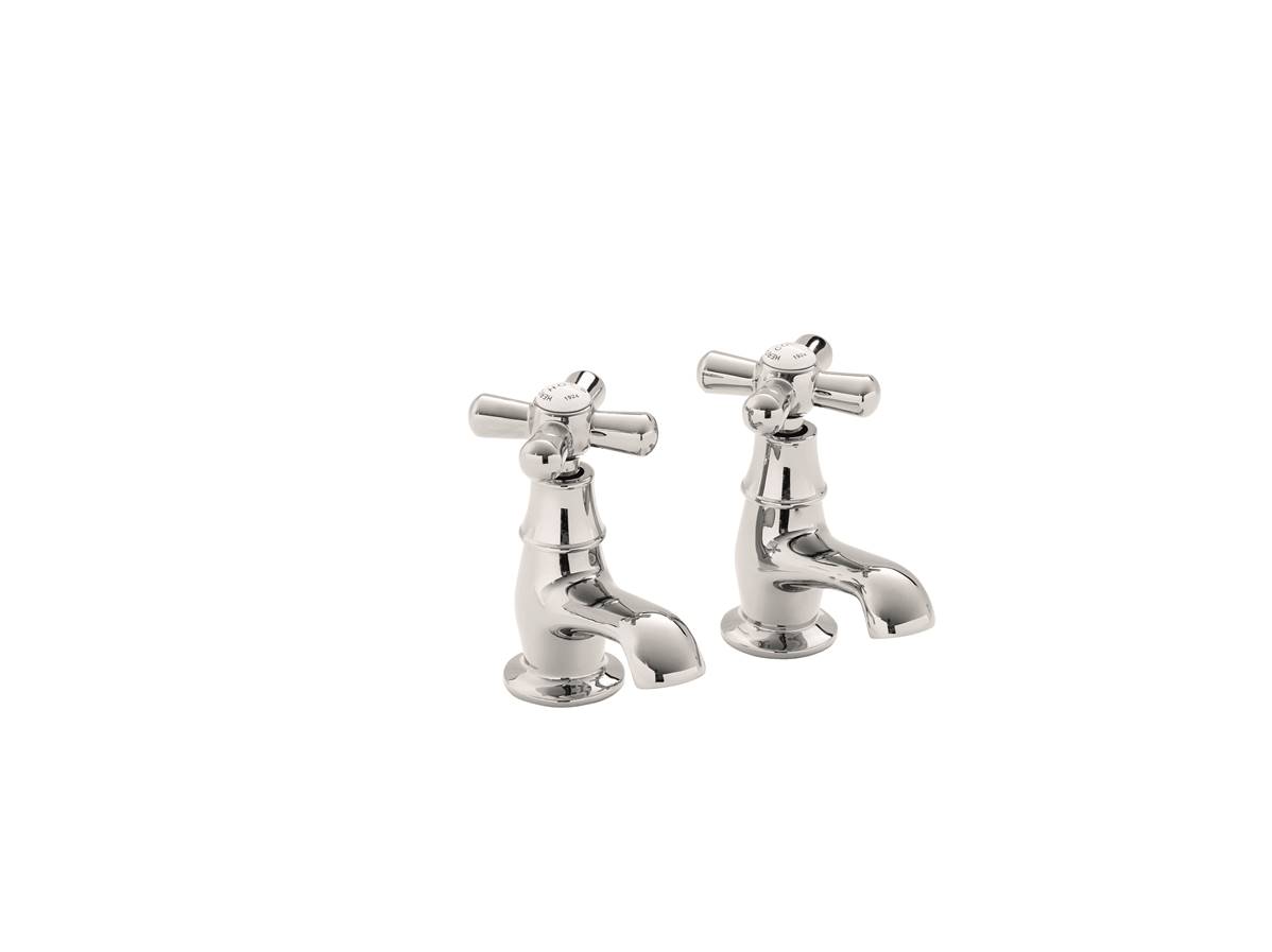 Heritage Ryde Basin Pillar Taps (Pair) Chrome TRHC00