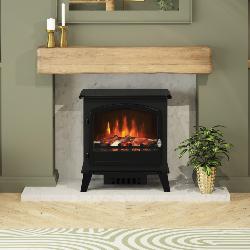 Bemodern Trowpoint Grande Matt Black Freestanding Electric Stove 073628