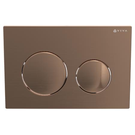 Viva Skylo Ultra16 Brushed Copper Dual Flush Plate ULTRA16