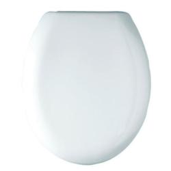 Glossy White Heavy Duty Toilet Seat - Top Fix Hinge with Quick Release Mechanism