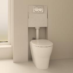 Geberit Back-to-Wall 4-in-1 Cistern, Flush Plate, Selnova Rimless Pan & Soft Close Seat Pack 118.363.21.2