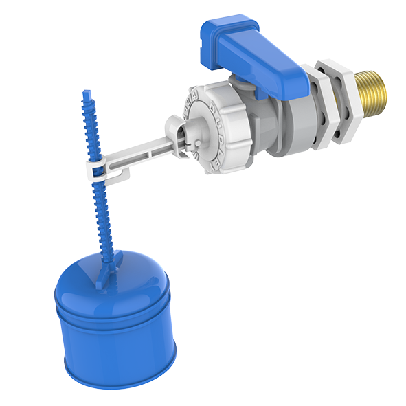 An image of Thomas Dudley Hydroflo Side Inlet Standard Fill Brass Tail 324299