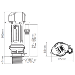 Thomas Dudley Niagara Vantage Air Pneumatic Concealed Cistern Flush Valve 327628