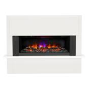 Be Modern FLARE Fairview 63" Floorstanding Electric Fireplace in Ash White 61840