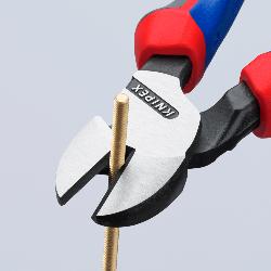 Knipex High Leverage Diagonal Cutter with Comfort Handles Black Atramentized 200mm 74 02 200