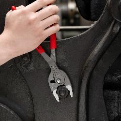 Knipex TwinGrip Front & Side Gripping Pliers Plastic Coated Grey Atramentized 250mm 82 01 250