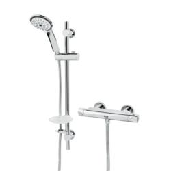 Bristan Artisan Thermostatic Surface Mounted Bar Shower Valve with Adjustable Riser AR2 SHXMTFF C