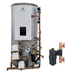 Strom All in One 6Kw Single Phase Heat Only boiler with Filter & 150L Preplumbed Indirect Cylinder
