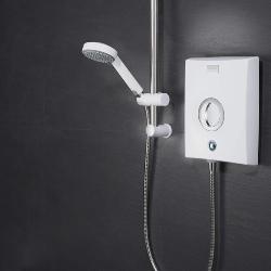 Aqualisa Quartz Electric Shower 9.5kW White/chrome QZE9521