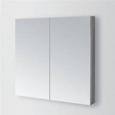 Plumb2u Genil 700 x 800mm Mirrored Cabinet - Clear Glass BA7080