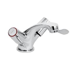 Bristan Chrome Plated Lever Mono Basin Mixer with Pop-Up Waste and Ceramic Disc Valves VAL BAS C CD