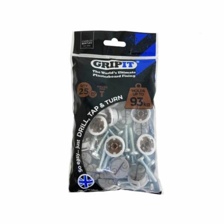 Gripit Plasterboard Fixing 20mm Brown (25 units) 202-2530
