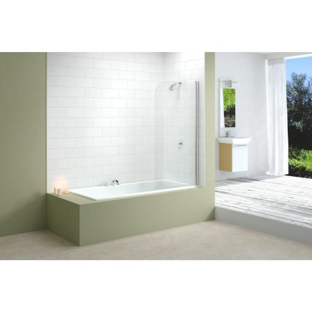 An image of Merlyn Single Curved Bathscreen 800 X 1500mm MB1