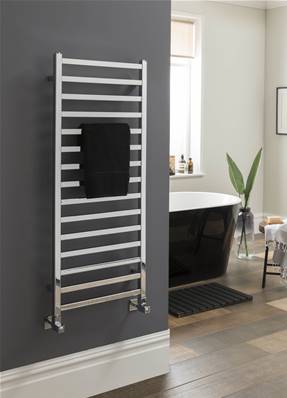 Vogue Serene 1165 x 500mm Square Tube Towel Rail - Electric Only (Chrome) MD049 MS1165500CP-E
