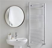 Vogue Combes 800 x 500mm Curved Ladder Towel Rail - Heating Only (Chrome) MD063 MS08050CP