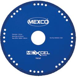Mexco 115mm Metal Cutting Blade Xcel Grade 22.23mm Bore MEXCEL11522