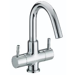 Bristan Prism 2 Handle Basin Mixer (no Waste) Chrome PM BAS2 C