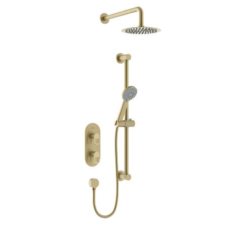 An image of Bristan Saffron Brushed Brass Concealed Dual Control Shower Pack SAFFRON BB SHWR...