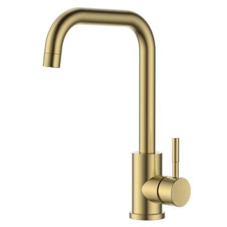 Reginox SALINA Single Lever Kitchen Mixer Tap Brushed Gold