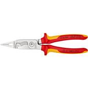 Knipex Pliers for Electrical Installation Insulated VDE Chrome-plated 200mm 13 86 200